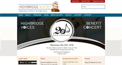 Desktop Screenshot of highbridgevoices.org