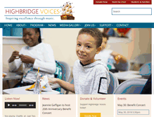 Tablet Screenshot of highbridgevoices.org